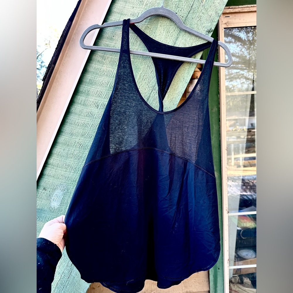 TWO lululemon athletica Black Tank Tops